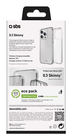 SBS TESKINIP1661T custodia per cellulare 15,5 cm (6.1") Cover Trasparente