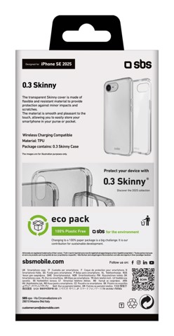 SBS TESKINIPSE25T custodia per cellulare 15,5 cm (6.1") Cover Trasparente
