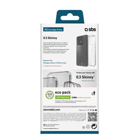 SBS TESKINMOE40NT custodia per cellulare 16,6 cm (6.55") Cover Trasparente