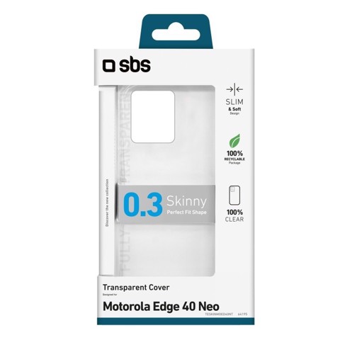 SBS TESKINMOED40NT custodia per cellulare 16,6 cm (6.55") Cover Trasparente