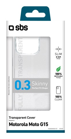 SBS TESKINMOG15T Cover Trasparente  motorola g15