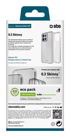 SBS TESKINMOG15T Cover Trasparente  motorola g15