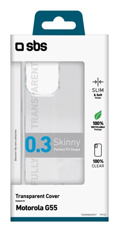SBS TESKINMOG55T custodia per cellulare 16,5 cm (6.49") Cover Translucent