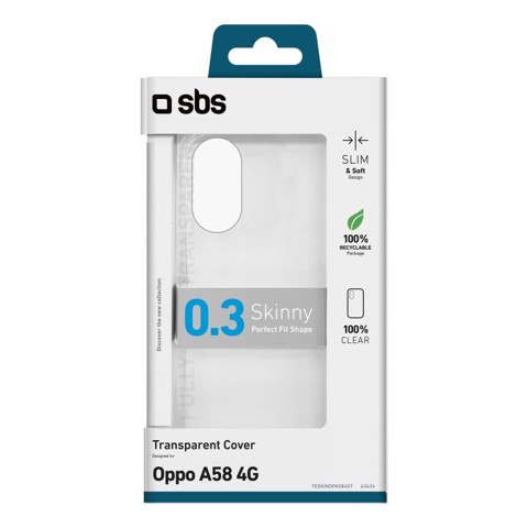 SBS TESKINOPA58T Cover Trasparente oppo a58 5g/a78 5g