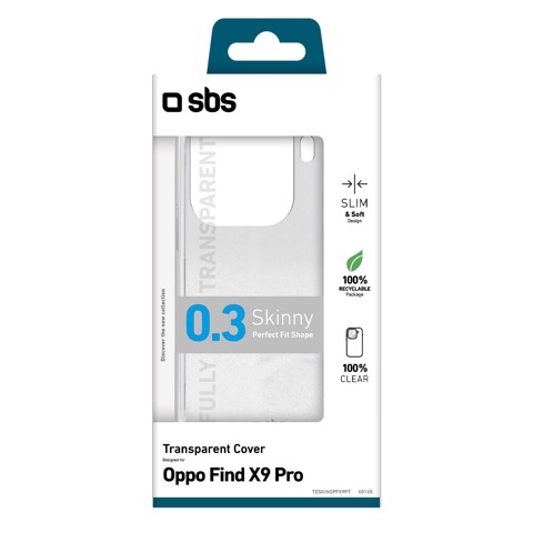 SBS TESKINOPA6T custodia per cellulare 17,2 cm (6.78") Cover Trasparente