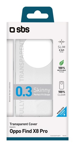 SBS TESKINOPFX8PT custodia per cellulare 17,2 cm (6.78") Cover Translucent