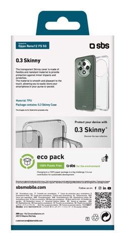 SBS TESKINOPR12FS5GT Cover Trasparente oppo RENO 12 FS