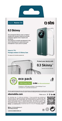 SBS TESKINRE12PT custodia per cellulare 16,9 cm (6.67") Cover Trasparente