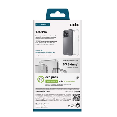 SBS TESKINREC51T custodia per cellulare 17,1 cm (6.74") Cover Trasparente