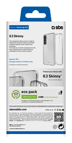 SBS TESKINSAA36T custodia per cellulare 17 cm (6.7") Cover Trasparente