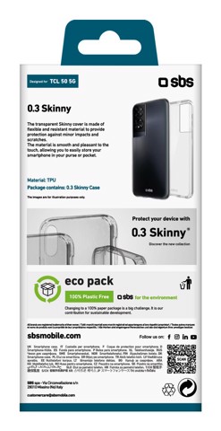 SBS TESKINTCL505GT custodia per cellulare 16,8 cm (6.6") Cover Trasparente