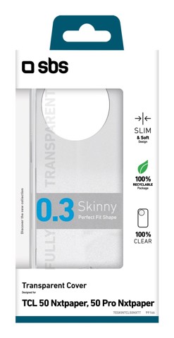 SBS TESKINTCL50NXTT  Cover Trasparente tcl 50 nxtpaper/50 pro nxtpaper