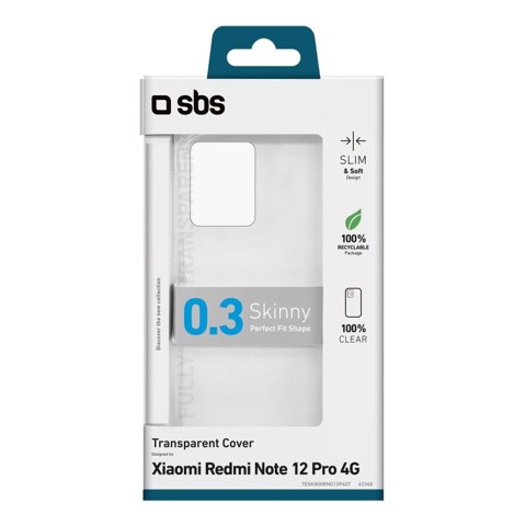 SBS TESKINXIRNO12P4GT custodia per cellulare 16,8 cm (6.6") Cover Trasparente