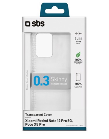 SBS TESKINXIRNO12PT custodia per cellulare 16,9 cm (6.67") Cover Trasparente