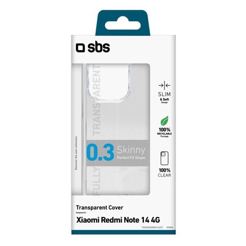 SBS TESKINXIRNO144GT custodia per cellulare 16,9 cm (6.67") Cover Trasparente