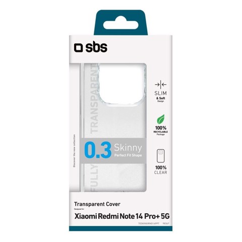 SBS TESKINXIRNO14PPT custodia per cellulare 16,9 cm (6.67") Cover Trasparente