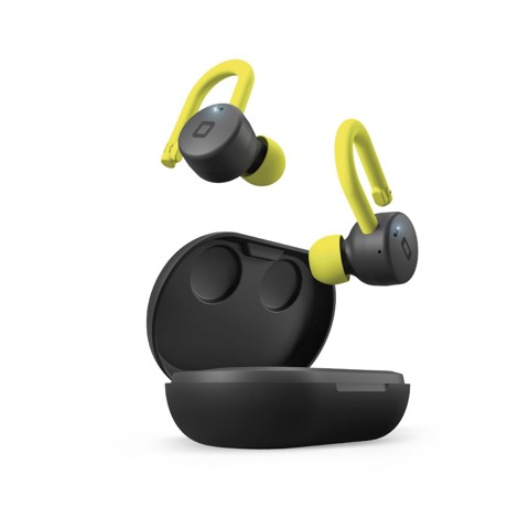SBS TESPEARTRAINTWSBTK cuffia e auricolare True Wireless Stereo (TWS) A clip, In-ear Sport Nero, Giallo