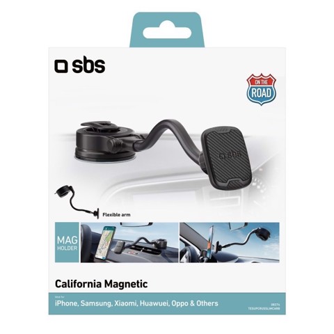 SBS TESUPCRUSSLIMCARB supporto per personal communication Supporto attivo Telefono cellulare/smartphone Nero
