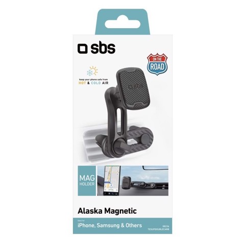 SBS TESUPDOUBLECARB supporto per personal communication Supporto passivo Telefono cellulare/smartphone Nero