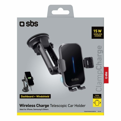 SBS TESUPEXTWIR15W supporto per personal communication Supporto attivo Telefono cellulare/smartphone Nero