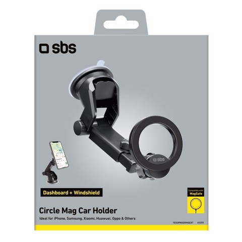 SBS TESUPMAGRINGEXT supporto per personal communication Supporto attivo Telefono cellulare/smartphone Nero
