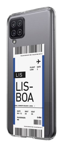 SBS TETICKETSAA12LIS custodia per cellulare 16,5 cm (6.5") Cover Nero, Blu, Trasparente, Bianco