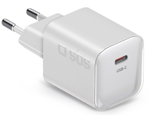 SBS TETRGAN1C30WW Caricabatterie per dispositivi mobili Universale Bianco AC Interno