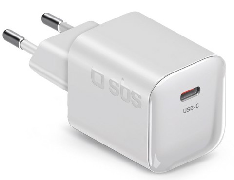 SBS TETRGAN1C30WW Caricabatterie per dispositivi mobili Universale Bianco AC Interno