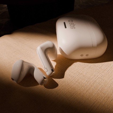 SBS TETWSAIRSPACEBTW cuffia e auricolare True Wireless Stereo (TWS) In-ear Musica e Chiamate Bianco