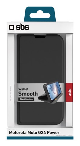 SBS TEWALMOG24PWK Custodia a borsellino Nero motorola g04