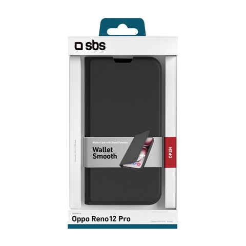 SBS TEWALOPR12PK custodia per cellulare 17 cm (6.7") Custodia a libro Nero
