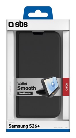 SBS TEWALSAS26PK custodia per cellulare 17 cm (6.7") Custodia a borsellino Nero
