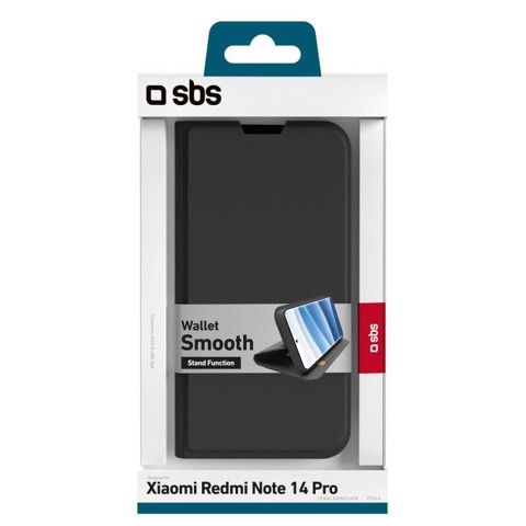 SBS TEWALXIRNO14PK custodia per cellulare 17,1 cm (6.73") Custodia a borsellino Nero