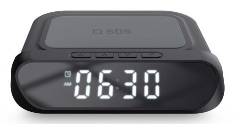 SBS TEWIRCLOCK sveglia Sveglia digitale Nero