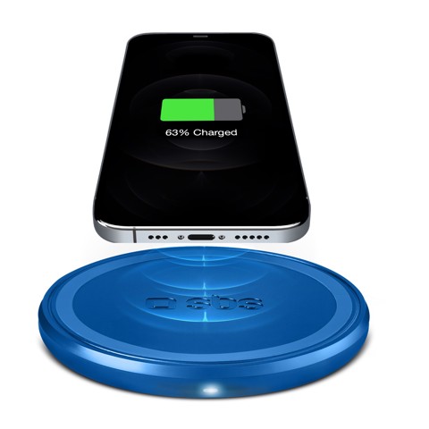 SBS TEWIRELESSUF10WA Caricabatterie per dispositivi mobili Blu Interno