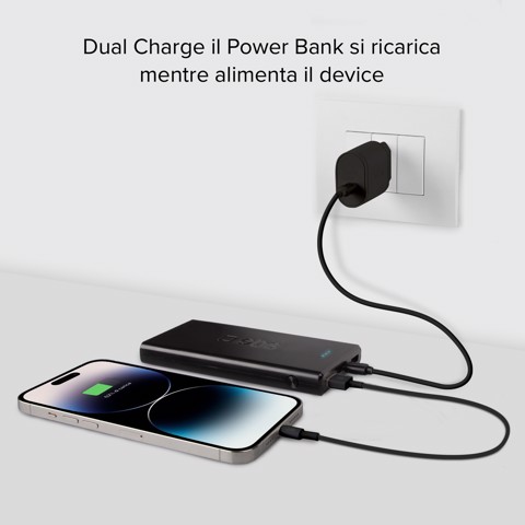 SBS TTBB10000FASTPD2 batteria portatile 10000 mAh Nero