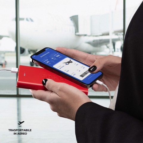 SBS TTBB10000FASTR batteria portatile Polimeri di litio (LiPo) 10000 mAh Rosso