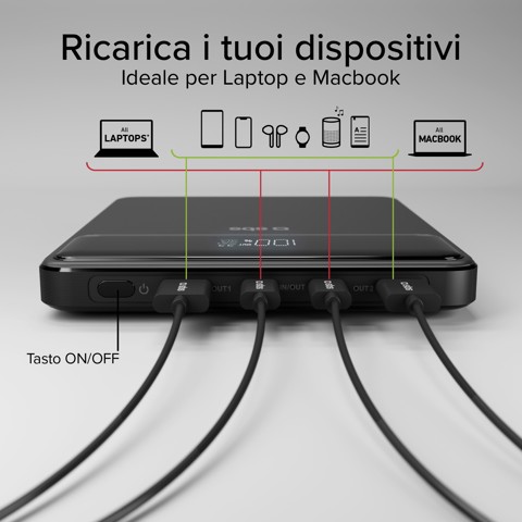 SBS TTBB20000PD100W batteria portatile 20000 mAh Nero
