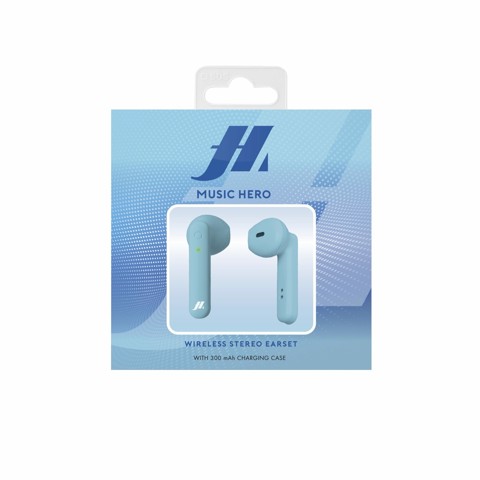 SBS TWS Beat Auricolare Wireless In-ear Musica e Chiamate Bluetooth Blu