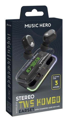 SBS TWS Kombo Auricolare True Wireless Stereo (TWS) In-ear Musica e Chiamate Bluetooth Nero