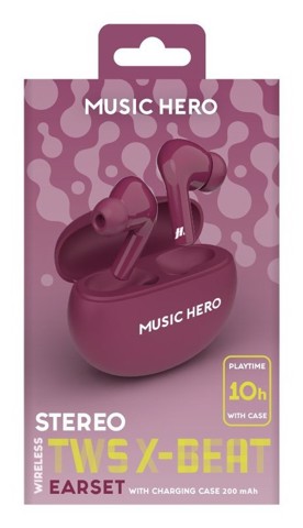 SBS TWS X-BEAT Auricolare True Wireless Stereo (TWS) In-ear Musica e Chiamate Bluetooth Viola