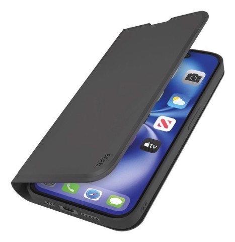 SBS Wallet custodia per cellulare 15,5 cm (6.1") Custodia a borsellino Nero  iphone 17e 16e