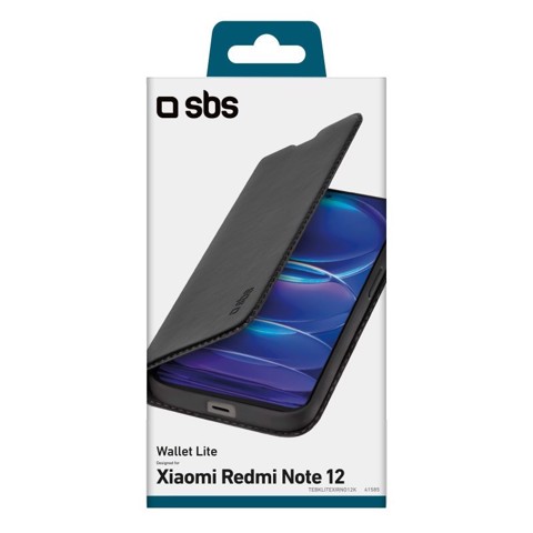 SBS Wallet Lite custodia a borsellino redmi note12pro/pro+, nero