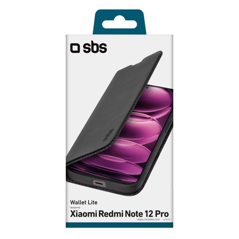 SBS Wallet Lite custodia per cellulare 16,9 cm (6.67") Custodia a borsellino Nero