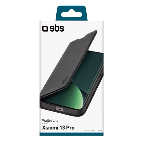 SBS Wallet Lite custodia per cellulare 17,1 cm (6.73") Custodia a borsellino Nero