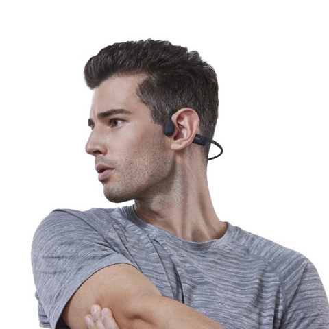 SHOKZ OpenRun Auricolare Wireless Passanuca Sport Bluetooth Nero