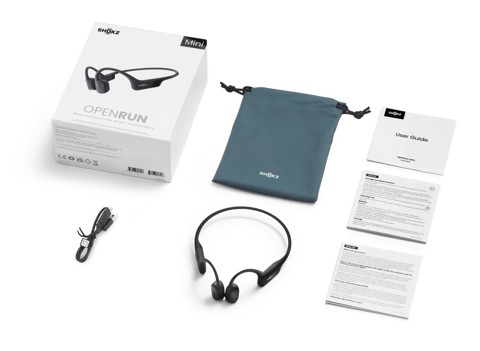 SHOKZ Openrun Mini Auricolare Wireless Passanuca Sport Bluetooth Nero