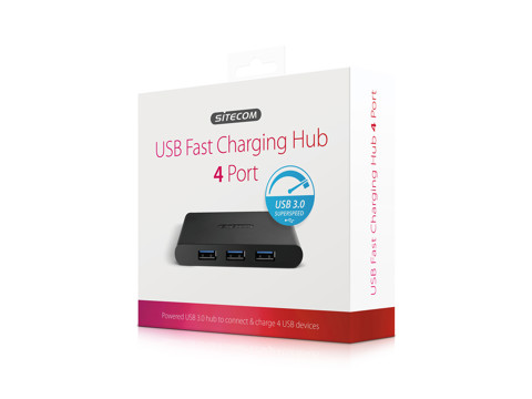 Sitecom CN-085 USB 3.0 Fast Charging Hub 4 Port