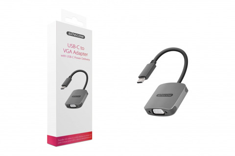 Sitecom CN-374 cable gender changer USB-C VGA, USB-C Grigio