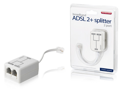 Sitecom DC-212 ADSL2+ Splitter 2 Port